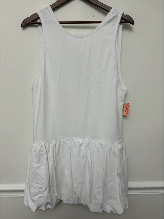 Free People Dresses & Skirts - Free People Movement White Bubble Hem Dress & Shorts Set Large NWT